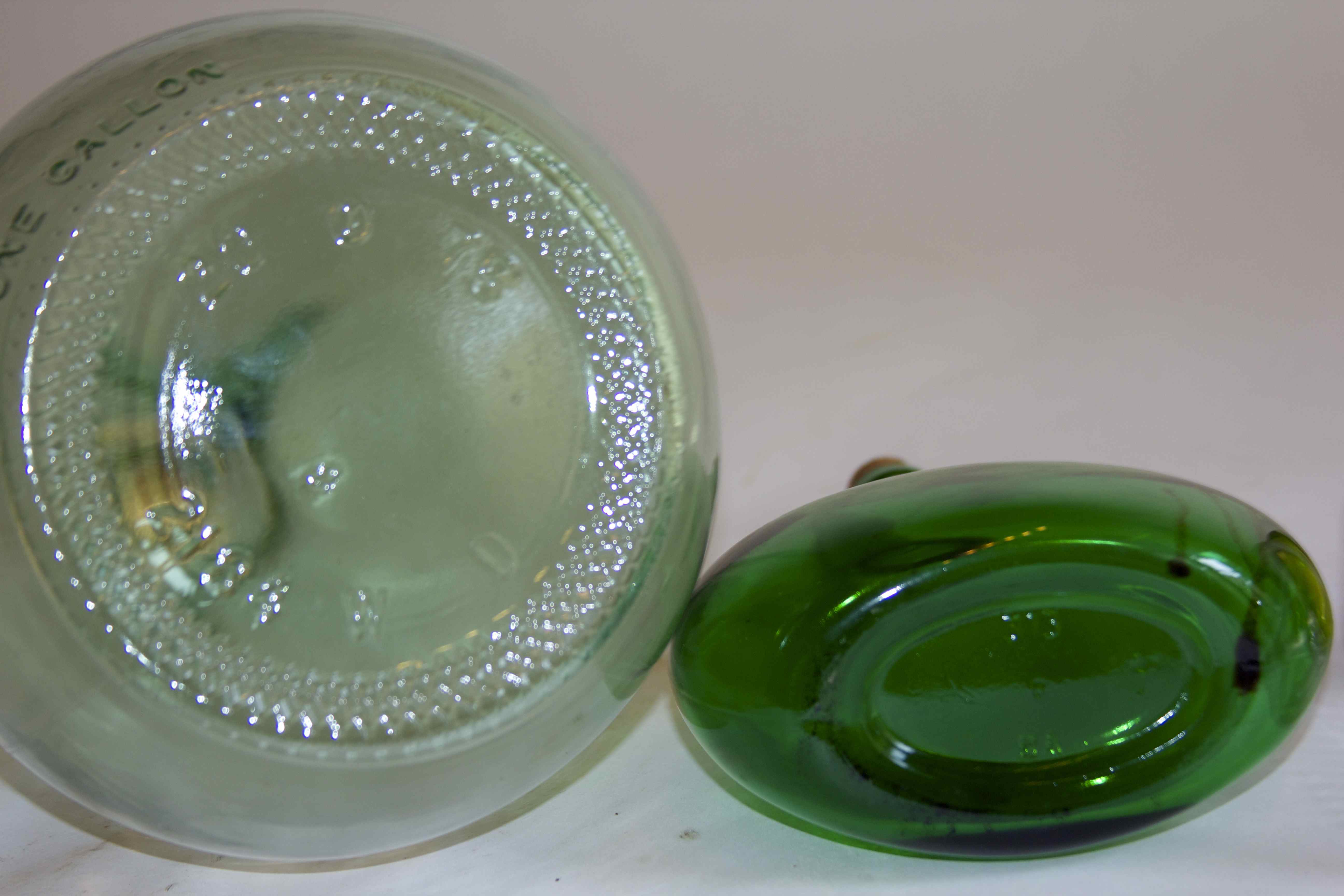 VINTAGE GLASS BOTTLES &  JARS 