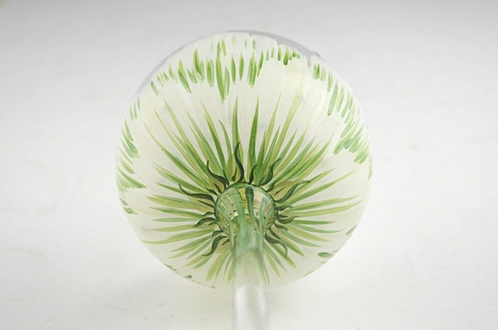 Delicate Hand Painted Floral Wine Glasses