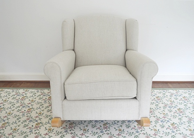 Crate and Barrel Club Chair Rocker