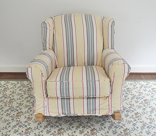 Crate and Barrel Club Chair Rocker