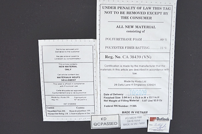 Custom Linen Queen Headboard