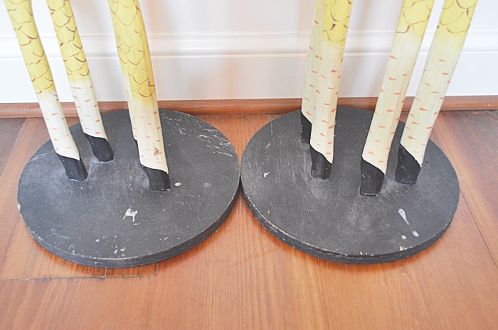 2 Statuesque Giraffes 