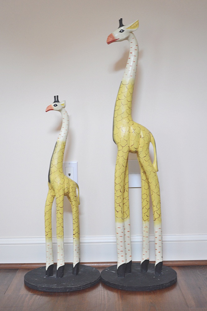 2 Statuesque Giraffes 