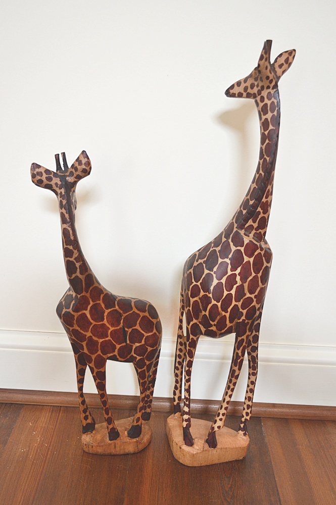 Out of Africa 2 More Statuesque Giraffes in Wood