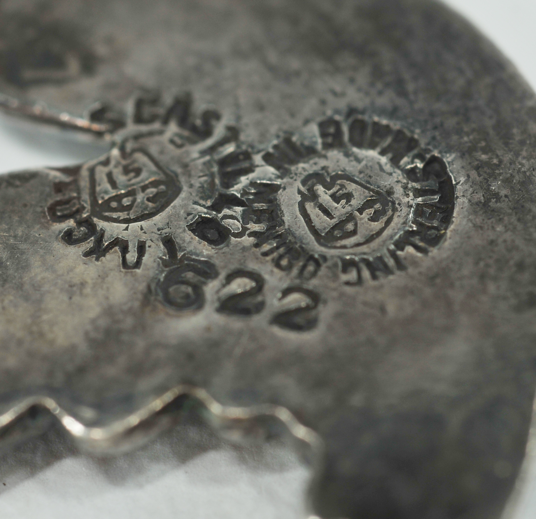  S.Castillo, Taxco Mexican sterling silver "Flying bird" brooch 