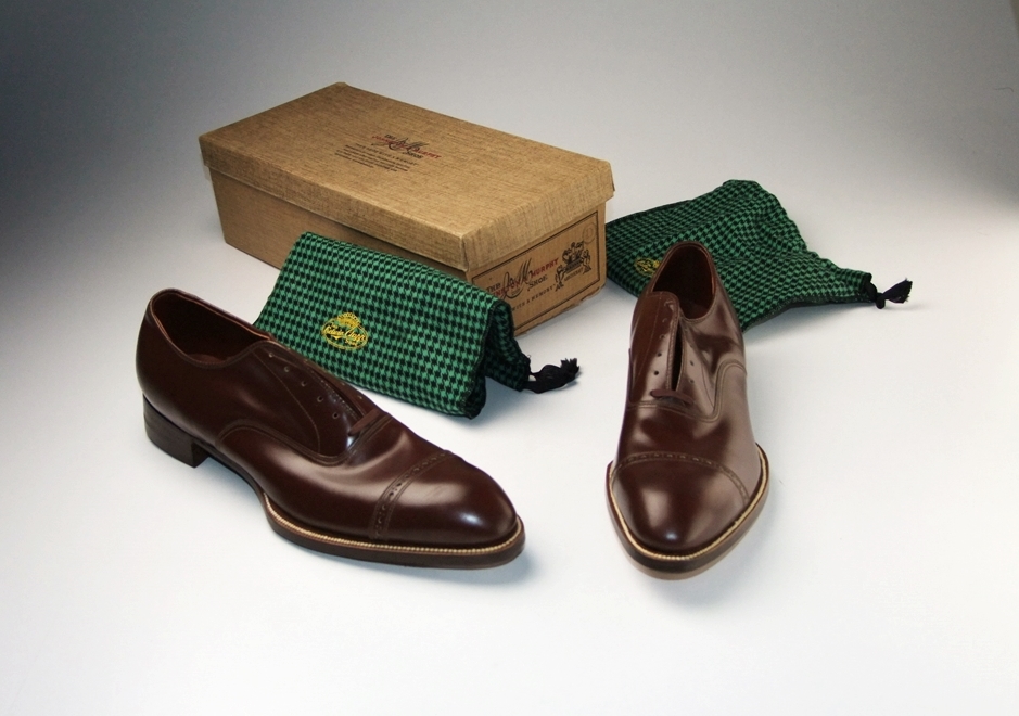 Edwin Clapp Gentleman's brown leather "New Englander" shoes