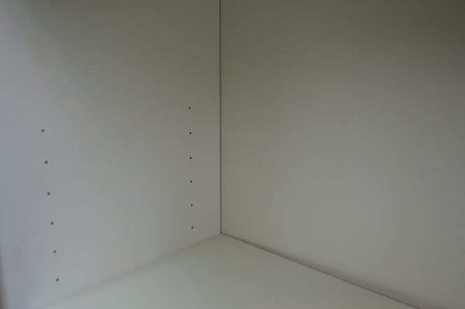 White Melamine Four Shelf Bookcase