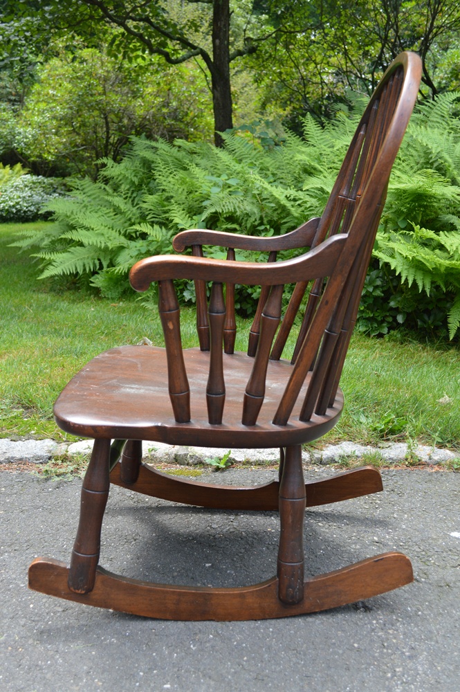 Wooden Windsor Rocking Chair