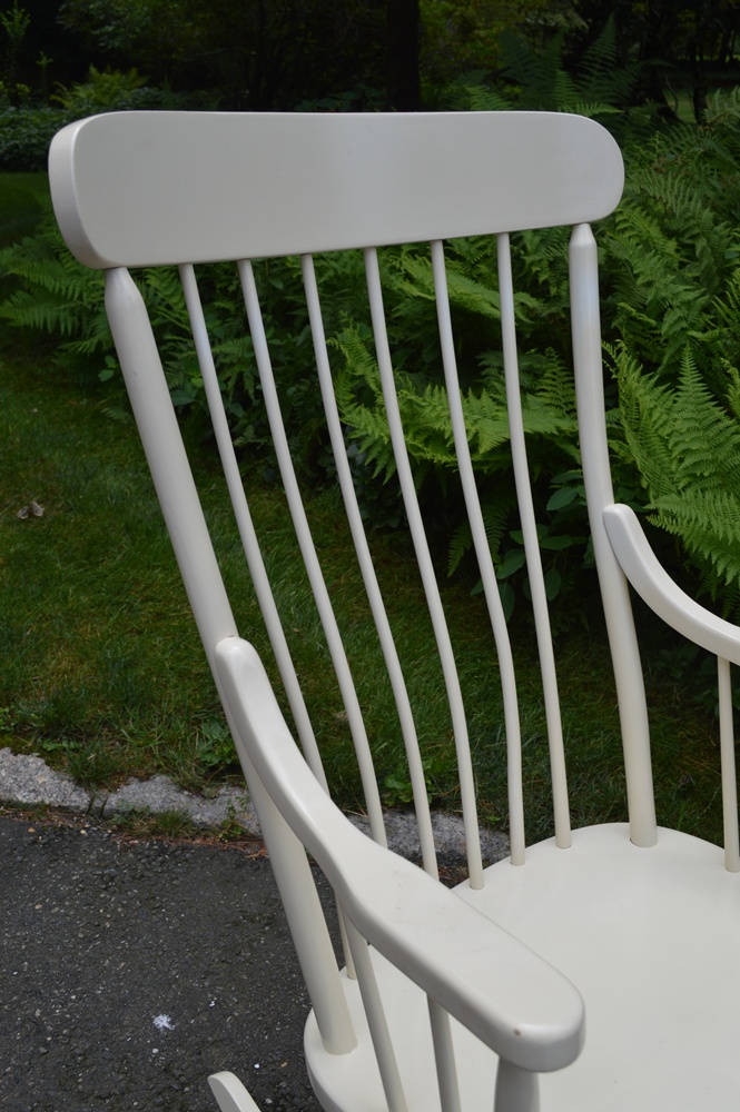 Cream Painted Rocking Chair