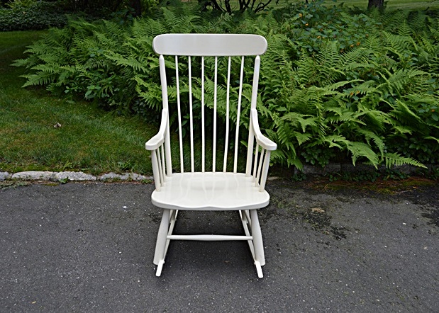 Cream Painted Rocking Chair