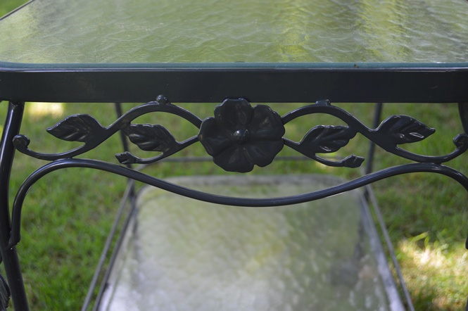 Outdoor Patio Double-Tiered Serving Cart