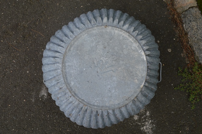 Galvenized Tin Barrel