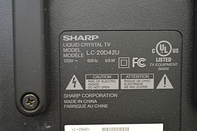 Sharp Flat Screen TV