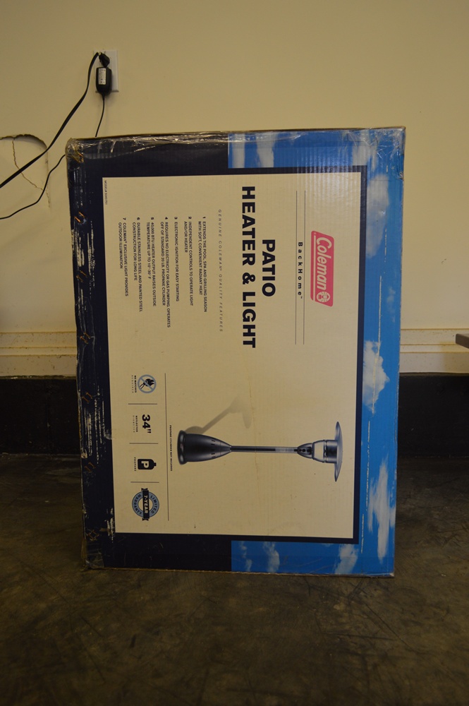 Coleman Patio Heater and Light - Never Used