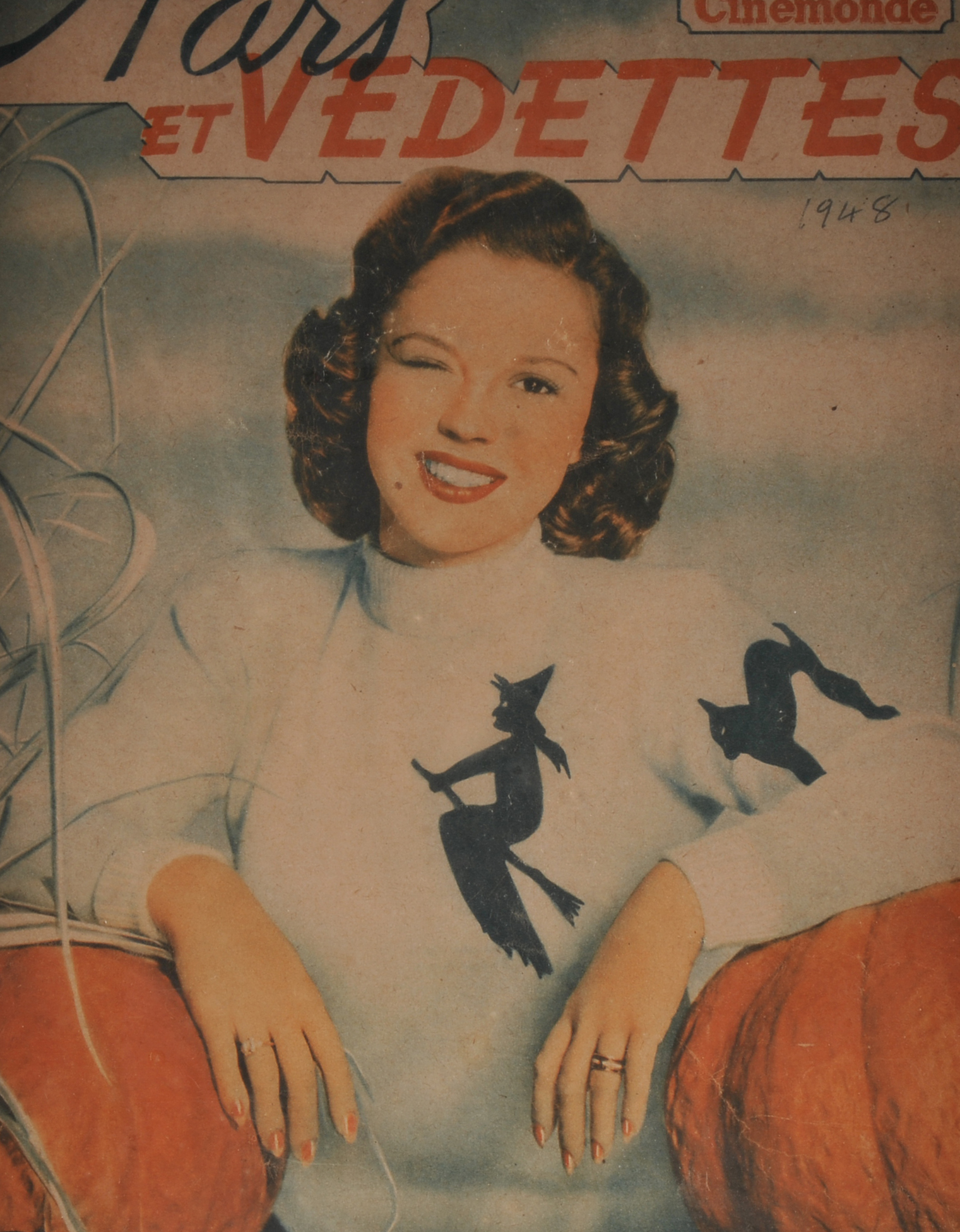 Vintage Shirley Temple Framed Magazine Cover