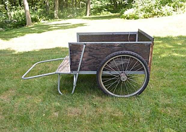 Gardener's Supply Company Rolling Wooden Garden Cart