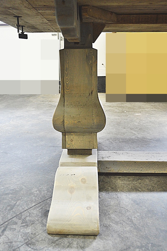 Restoration Hardware 9 Ft Farm Dining Table with Natural Finish