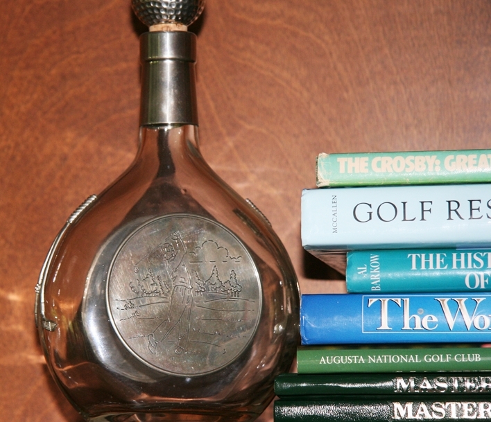 Golf Books and Decanter 