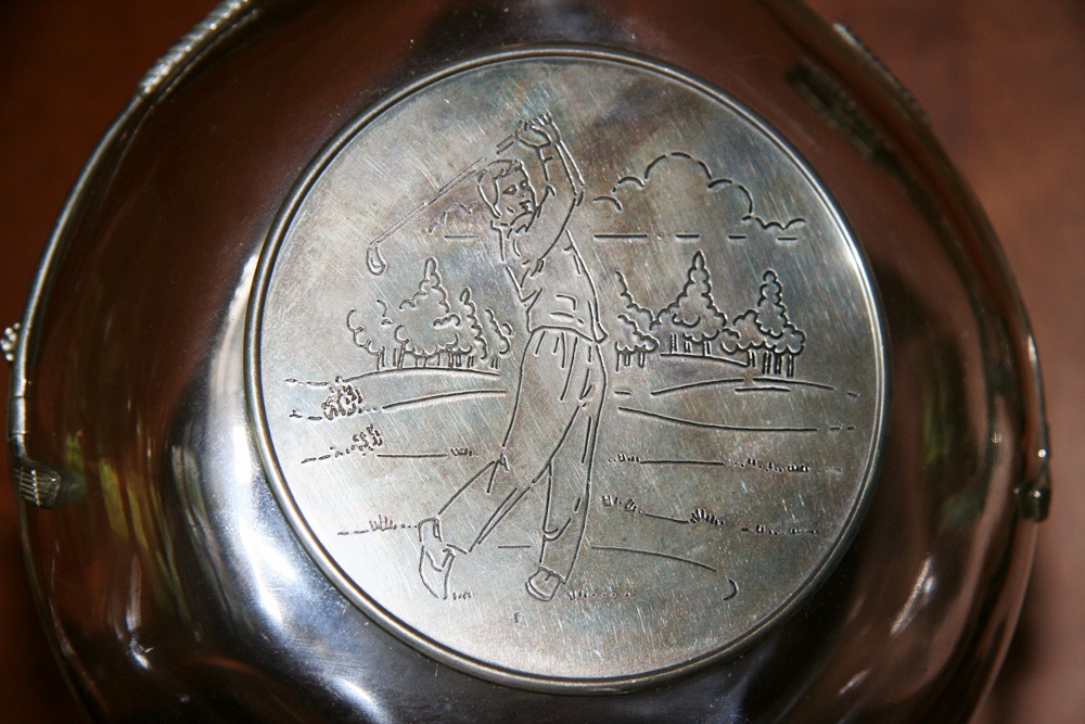 Golf Books and Decanter 