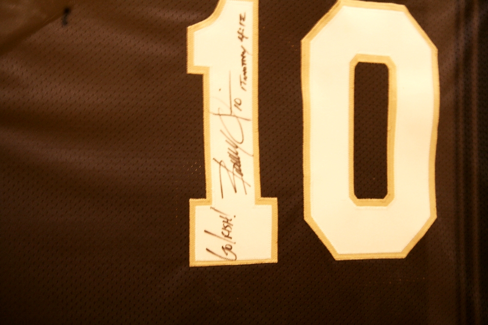 Signed Brady Quinn Jersey