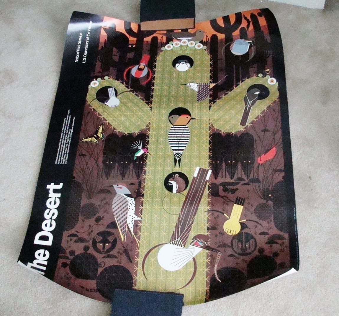 "The Desert" poster by Charley Harper 