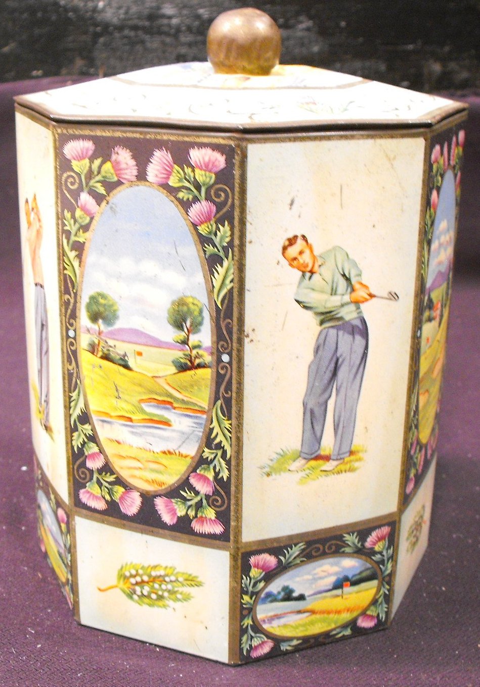 (2) Vintage Sport Tins, Baseball & Golf