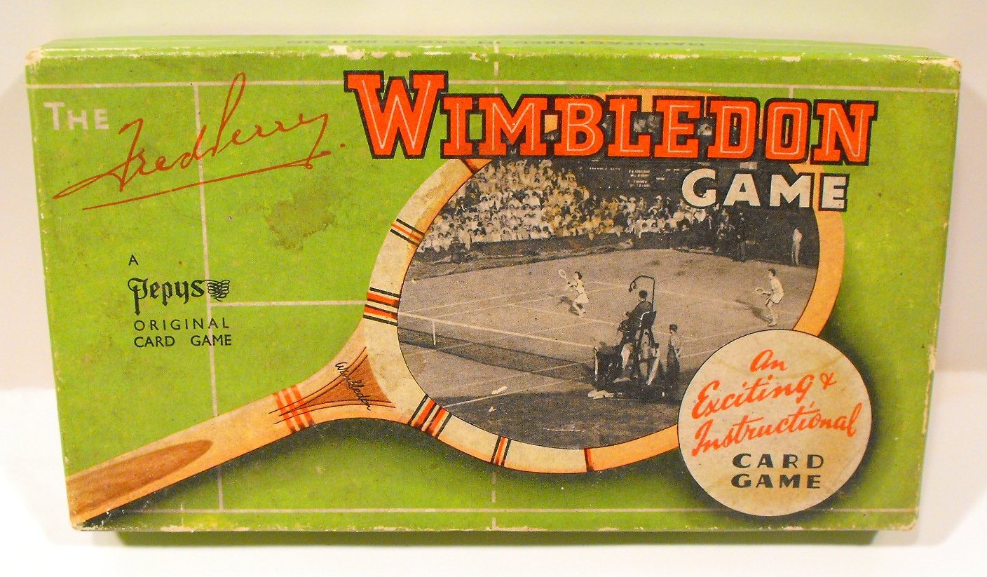 Early 1920s/30s Fred Perry Wimbledon Tennis Game In Box