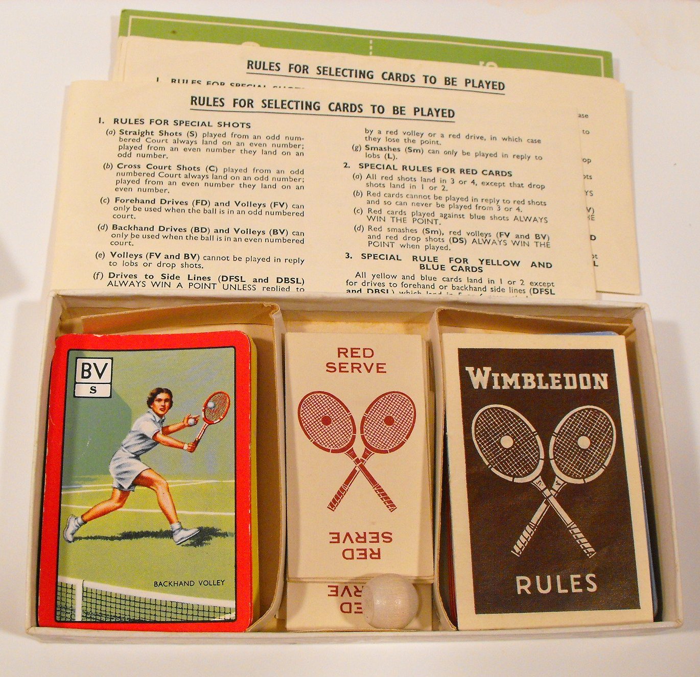 Early 1920s/30s Fred Perry Wimbledon Tennis Game In Box