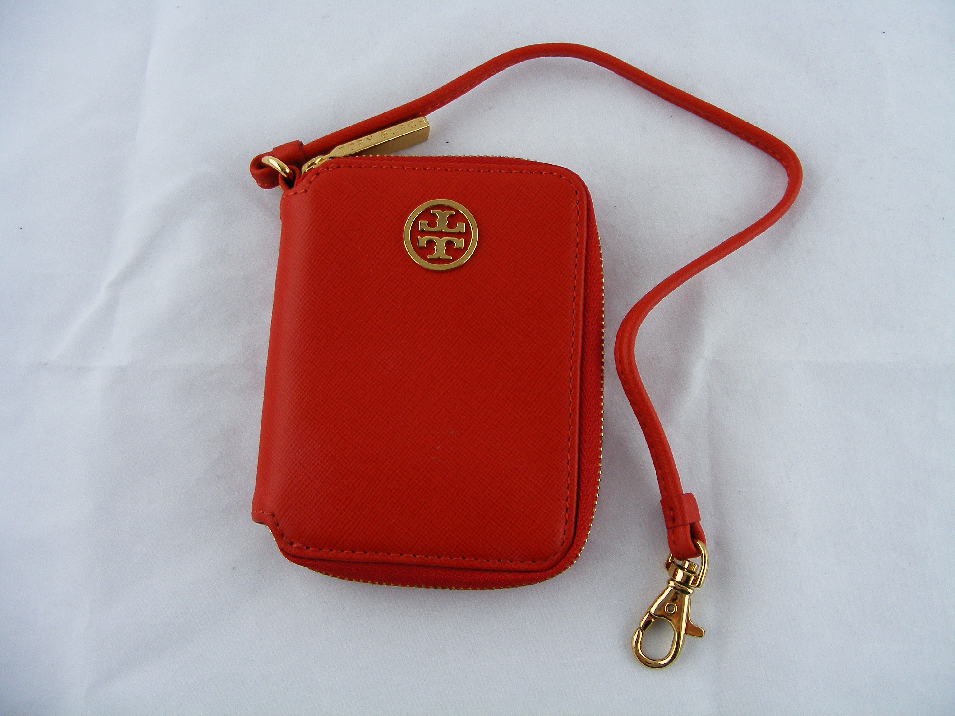 Tory Burch Orange Wristlet Wallet