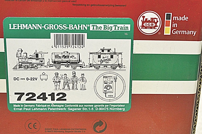 LGB Indoor/Outdoor Train Set Model #72412