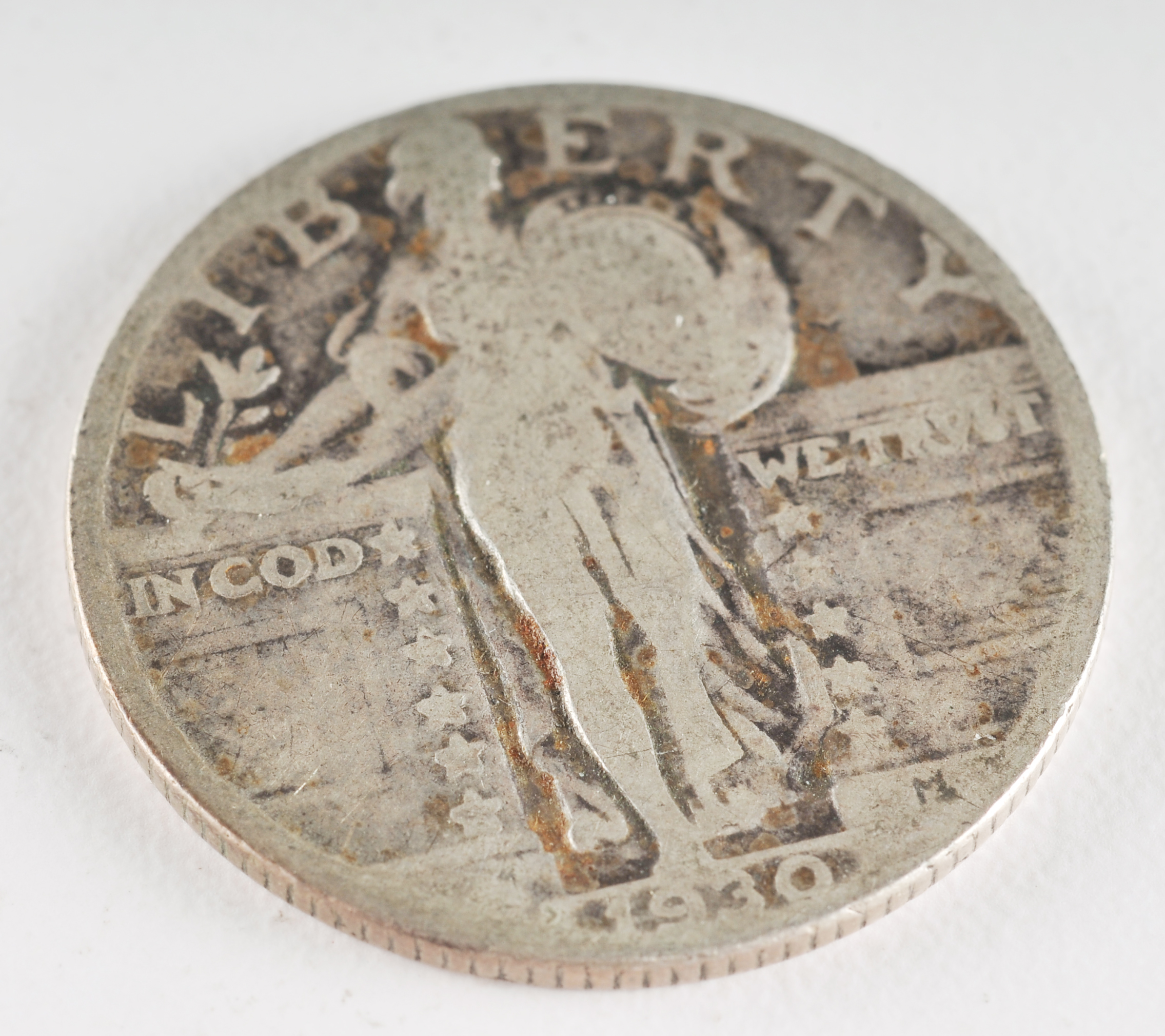 Group of (5) silver Standing Liberty quarters including the following: 1925, 1926, 1927, 1929 S, and 1930