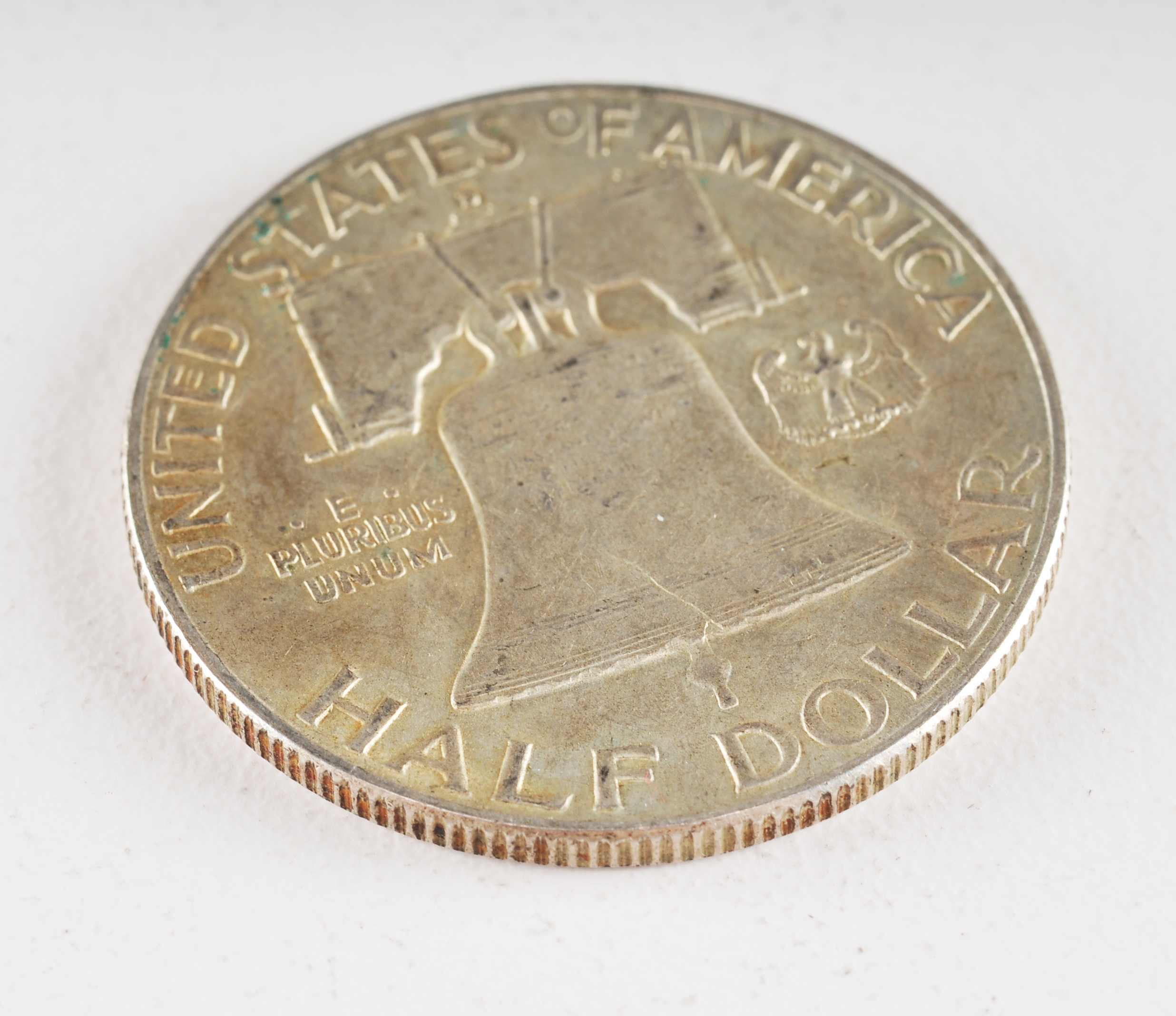 Group of (4) Franklin silver half dollars including the following: (1) 1948 D, (2) 1949 D, and (1) 1949 S