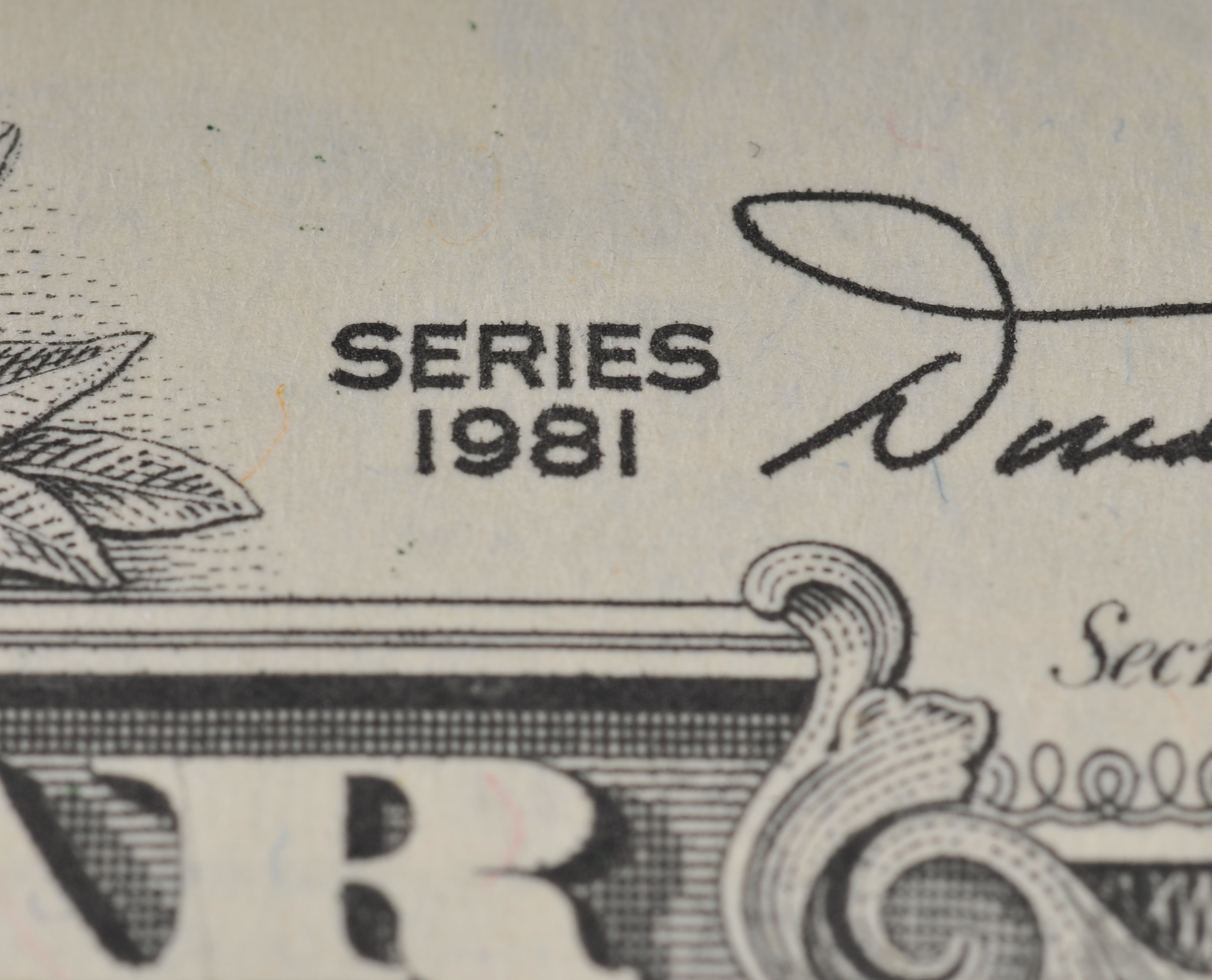 Group of (3) Green seal one dollar federal reserve notes including the following: 1969 D, and (2) 1981