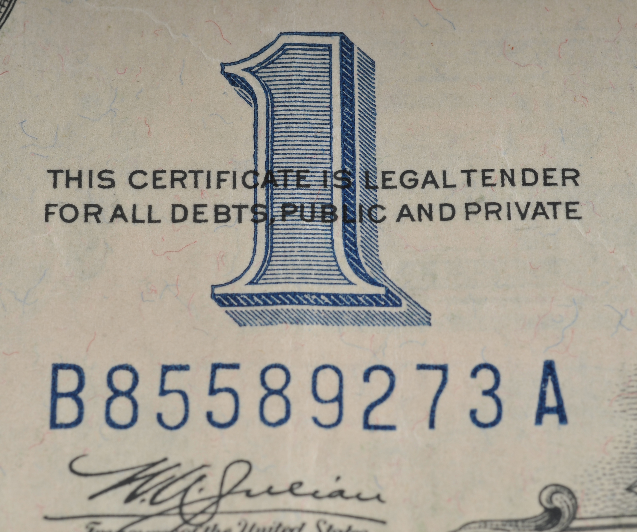 Group of (4) 1934 Blue seal one dollar silver certificates