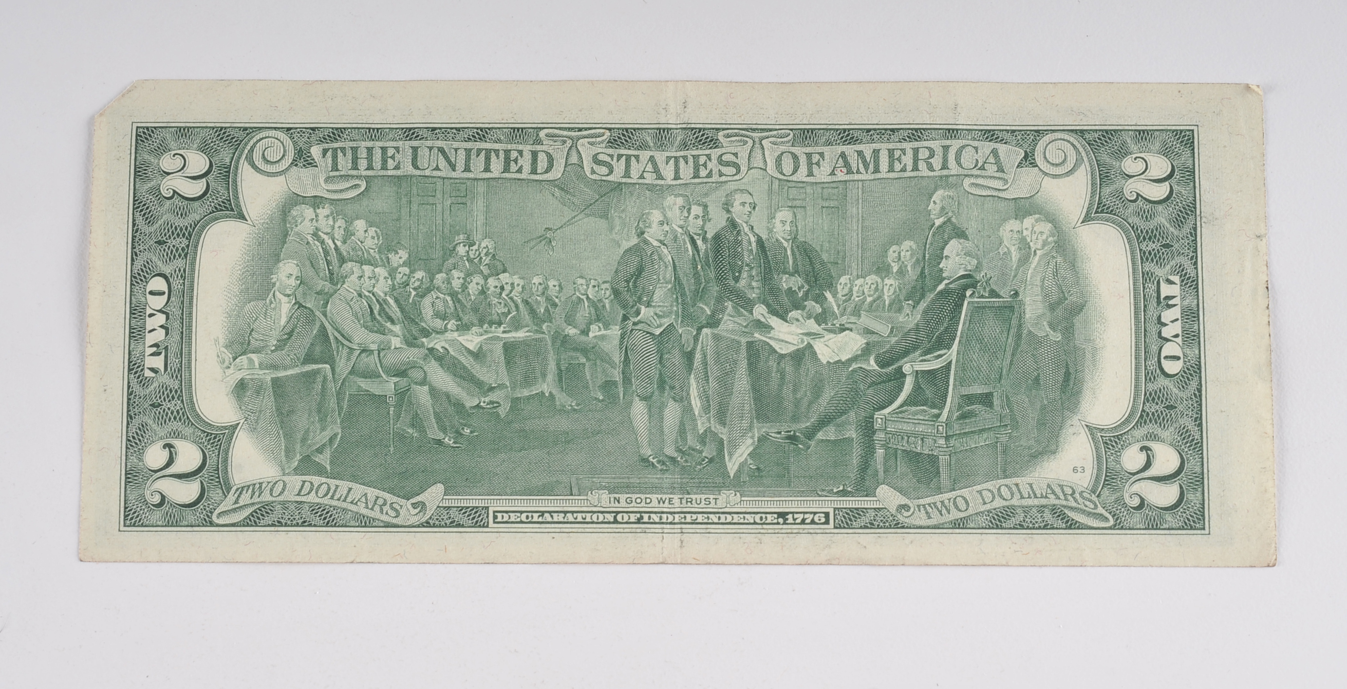 Group of (10) green seal 1976 Bicentennial Two dollar bills