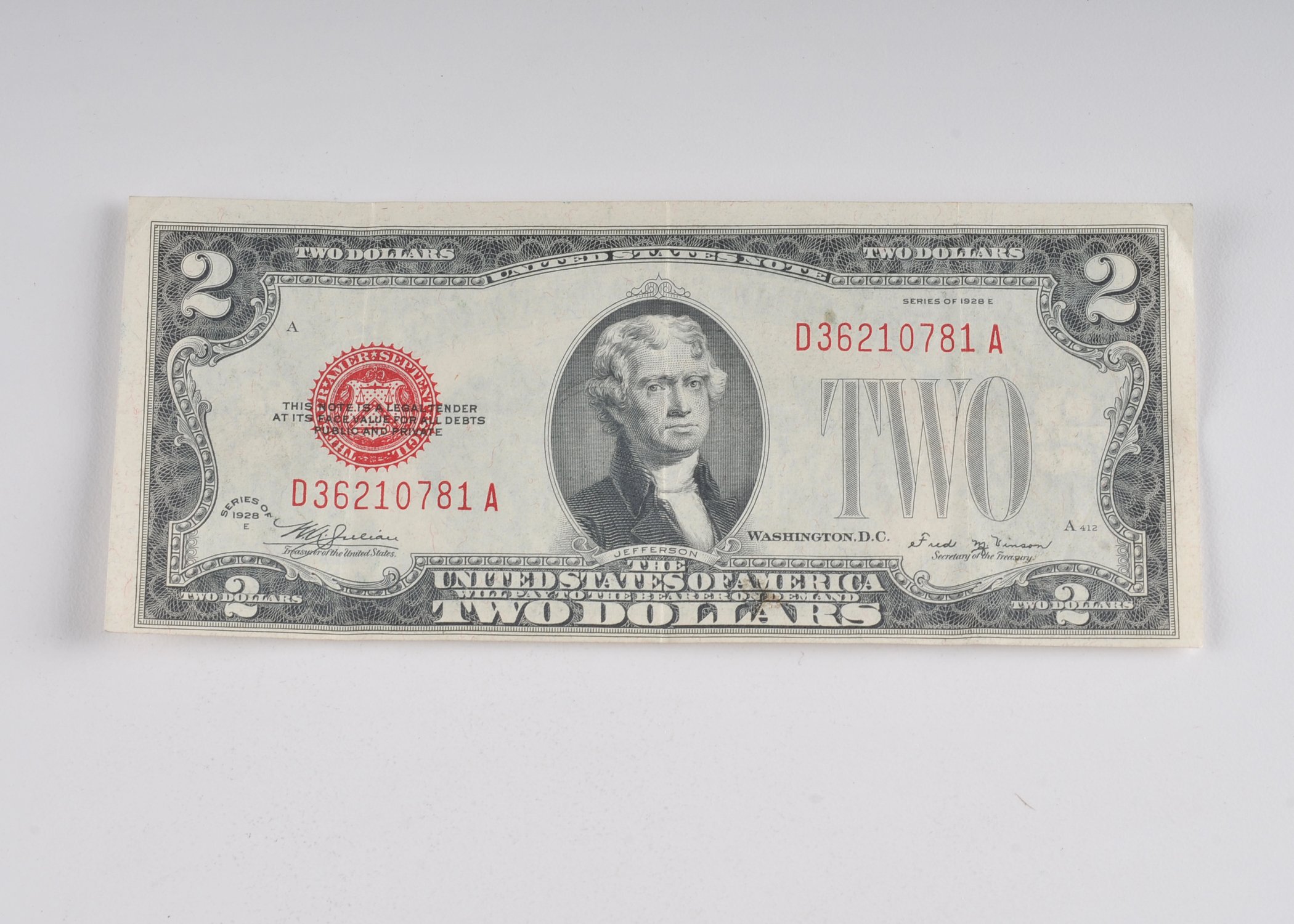1928 E Two Dollar United States Note