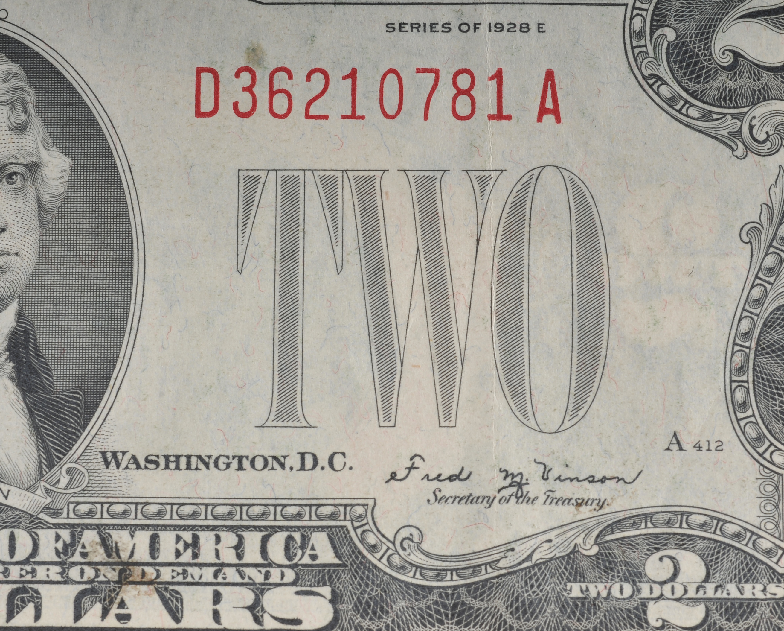 1928 E Two Dollar United States Note