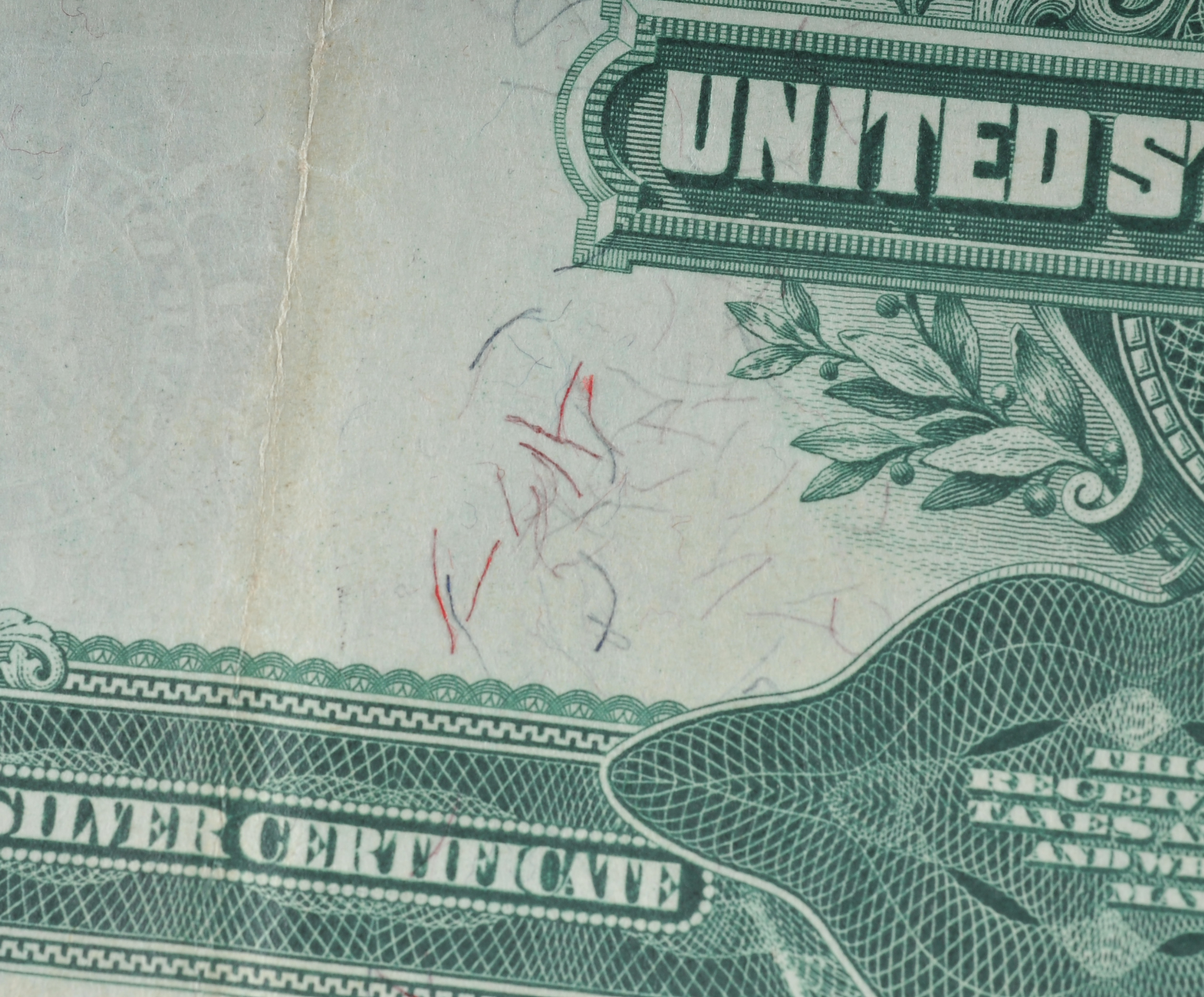 1899 Blue Seal Two Dollar silver certificate