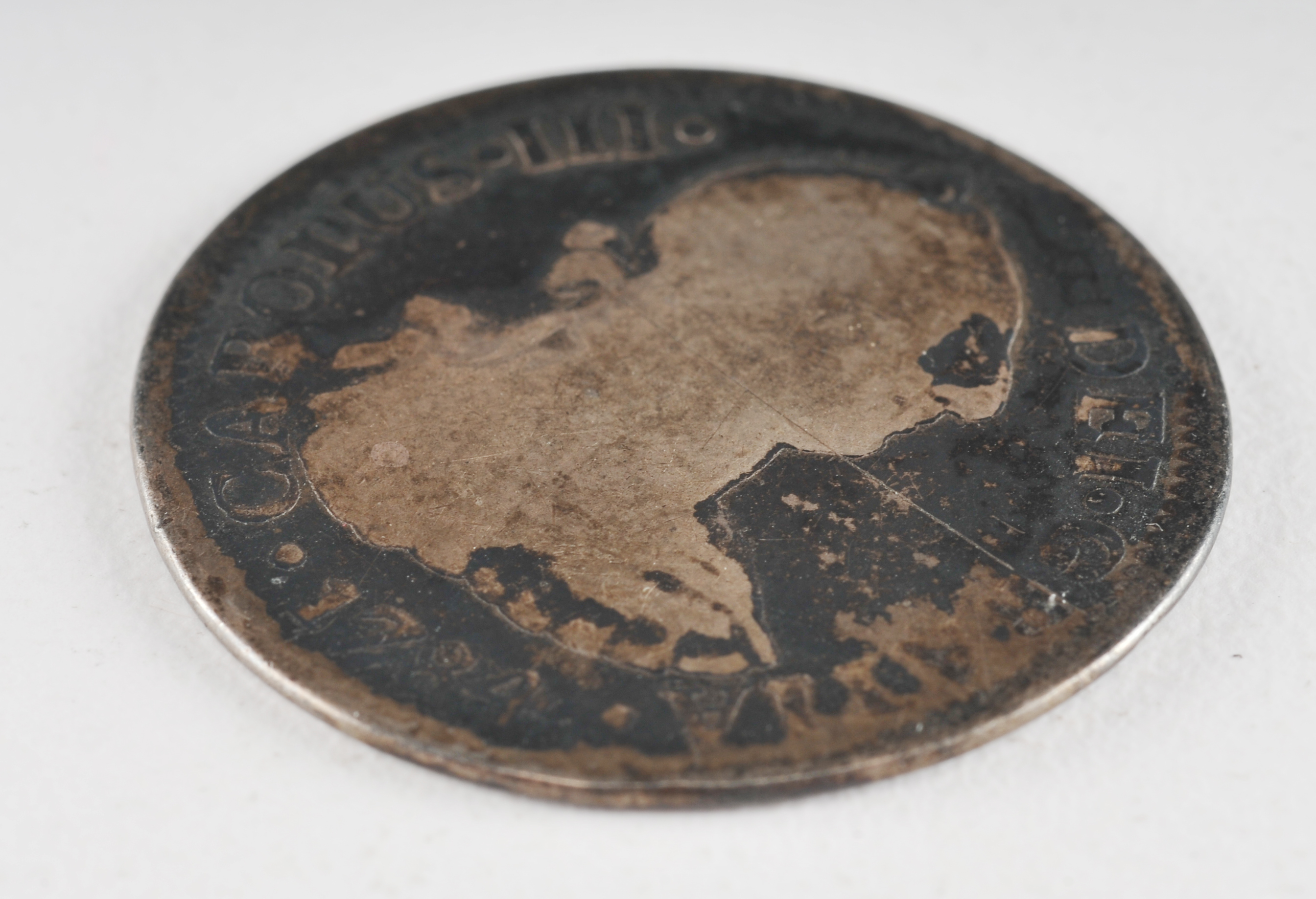 1784 Carolus III Mexican Colonial 2 Reales silver coin