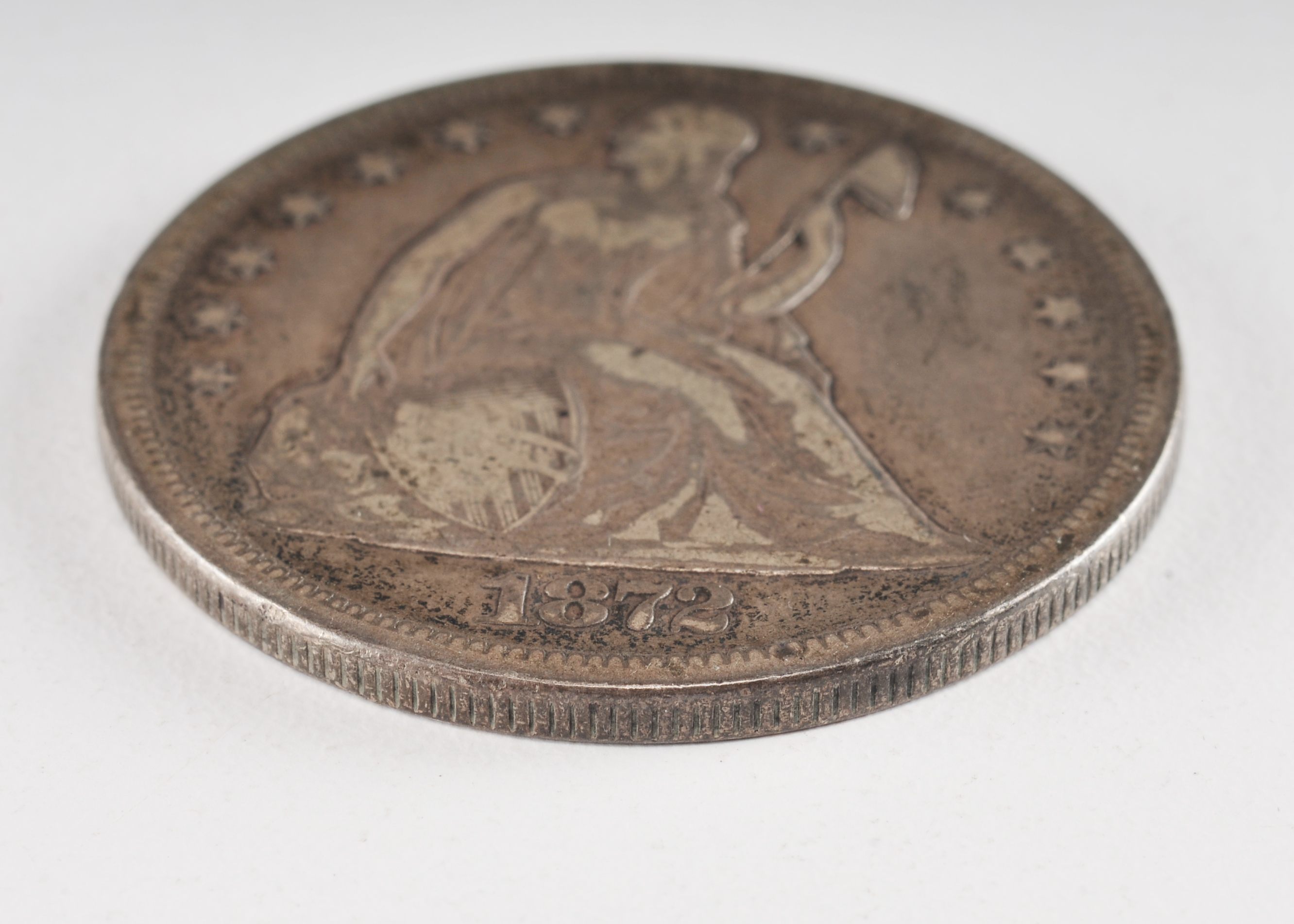 1872 Liberty Seated silver dollar