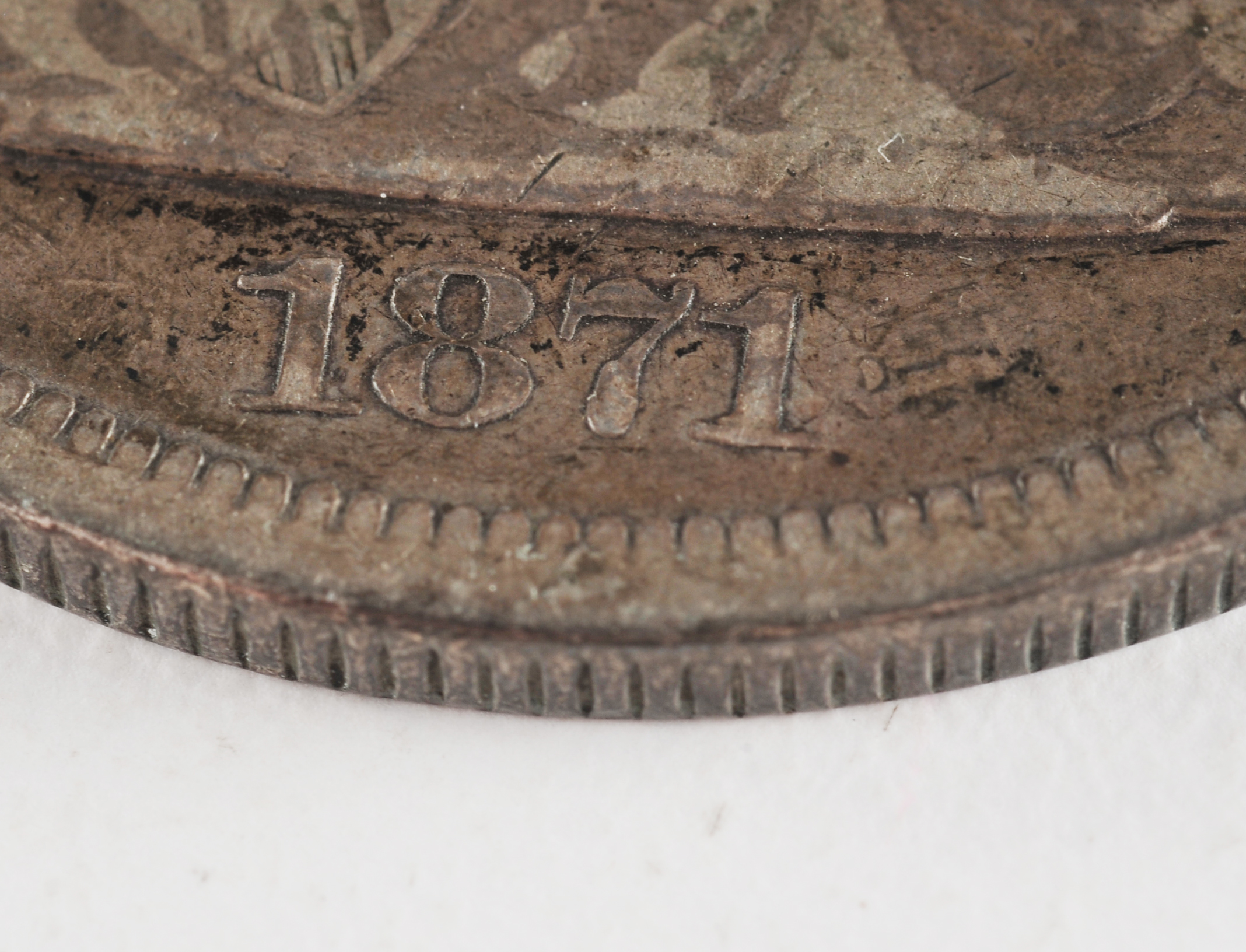 1871 Liberty Seated silver dollar