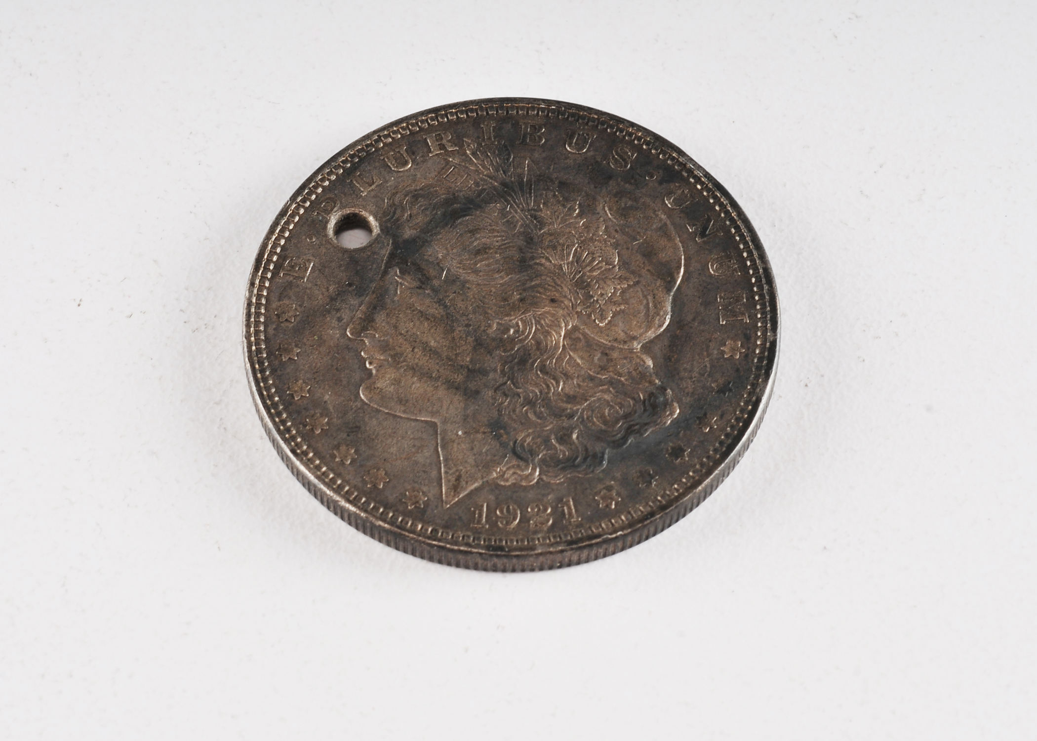 1921 Morgan silver dollar