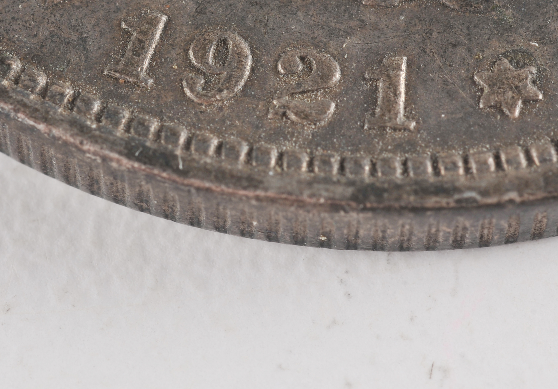 1921 Morgan silver dollar