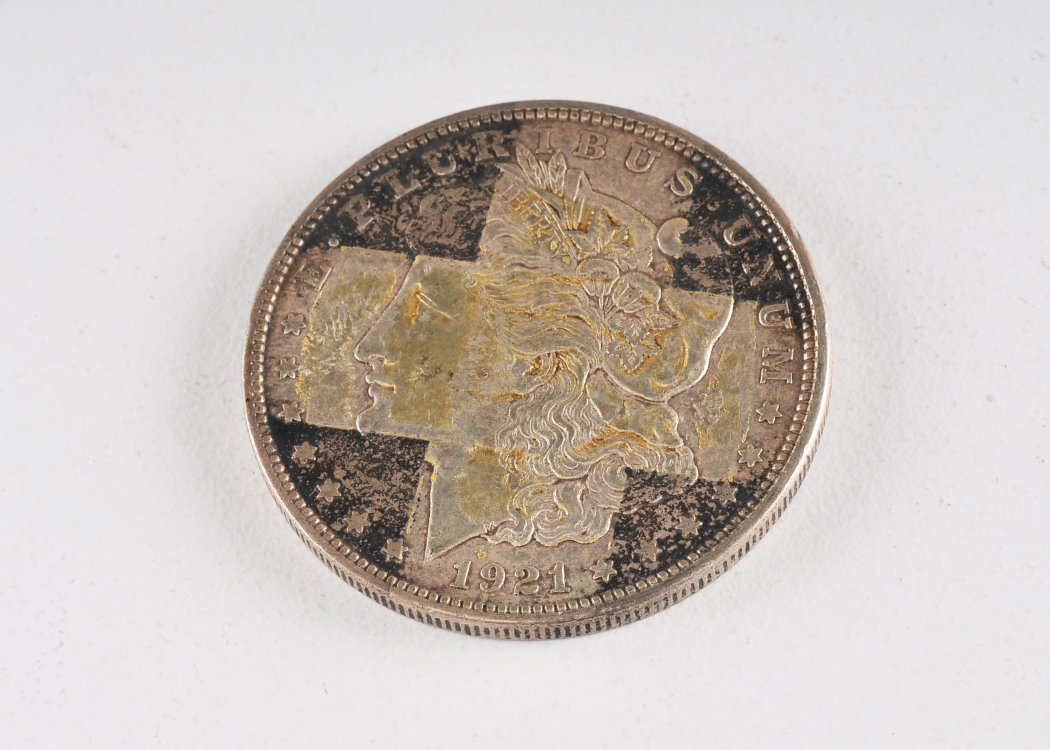 1921 D Morgan silver dollar