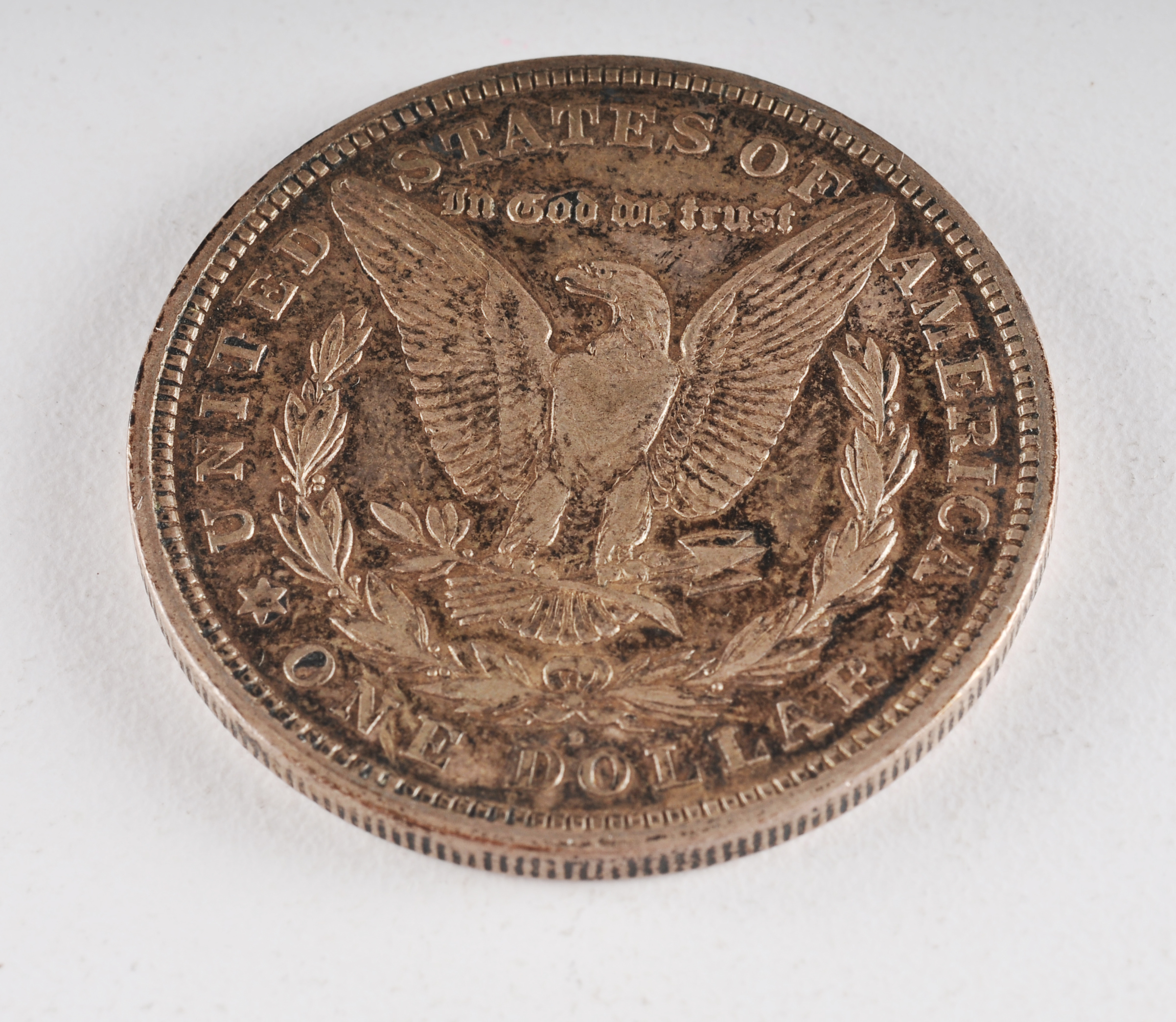1921 D Morgan silver dollar