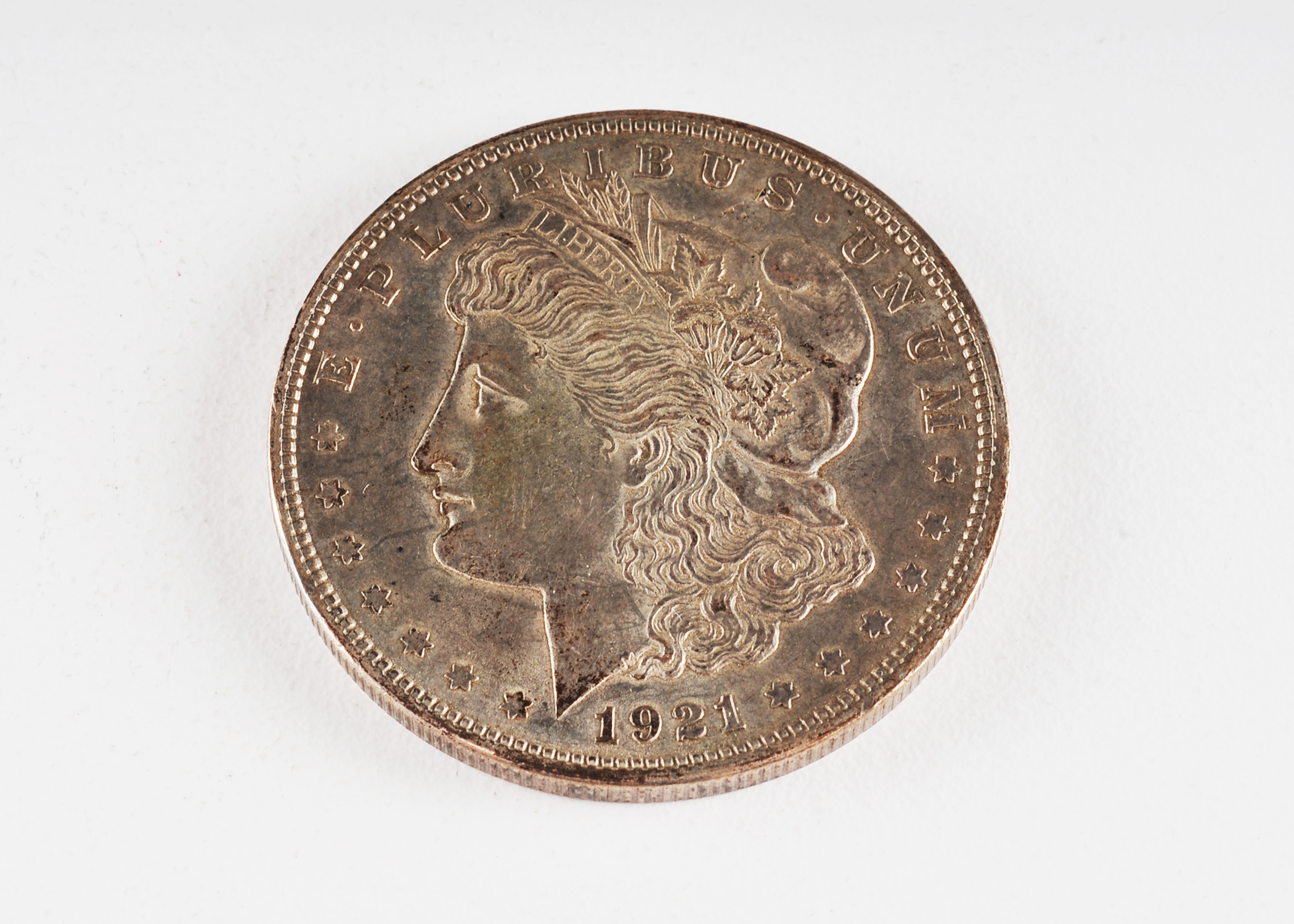 1921 Morgan silver dollar
