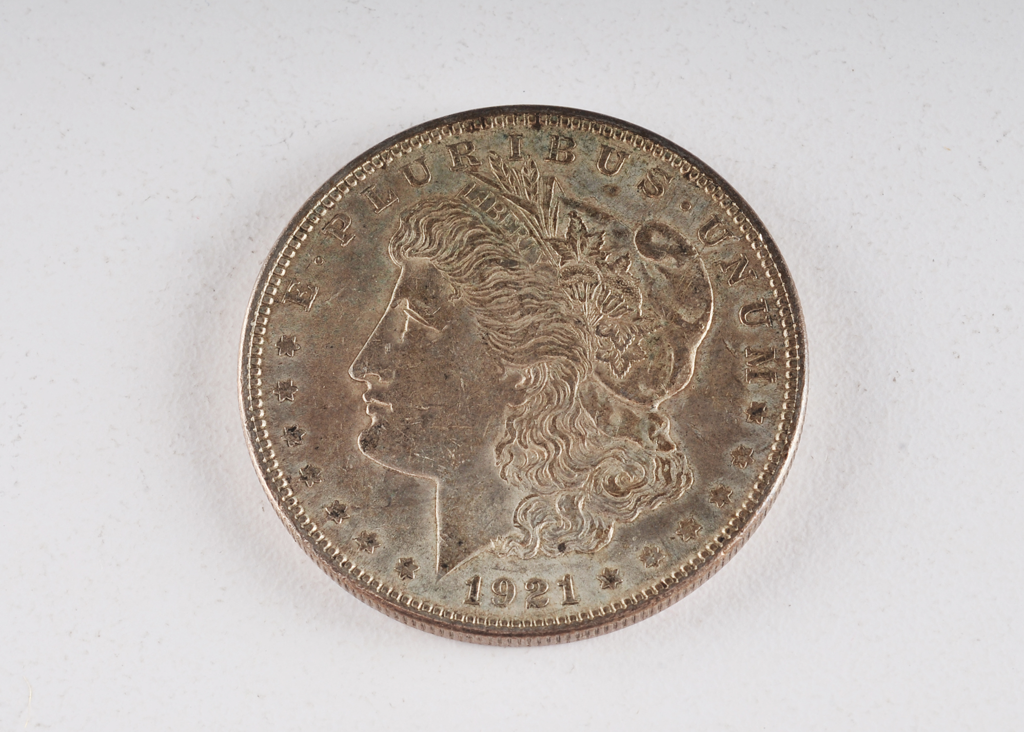 1921 Morgan silver dollar