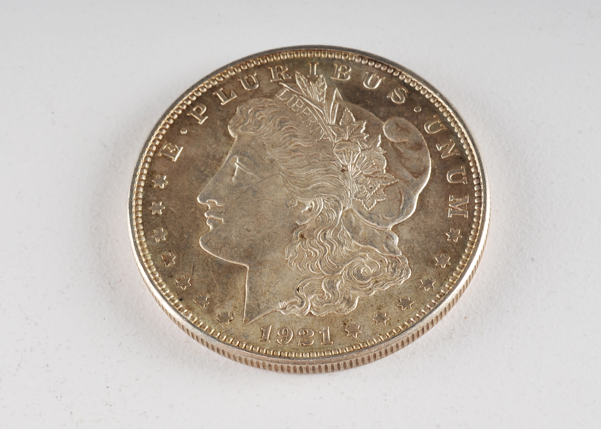1921 Morgan silver dollar