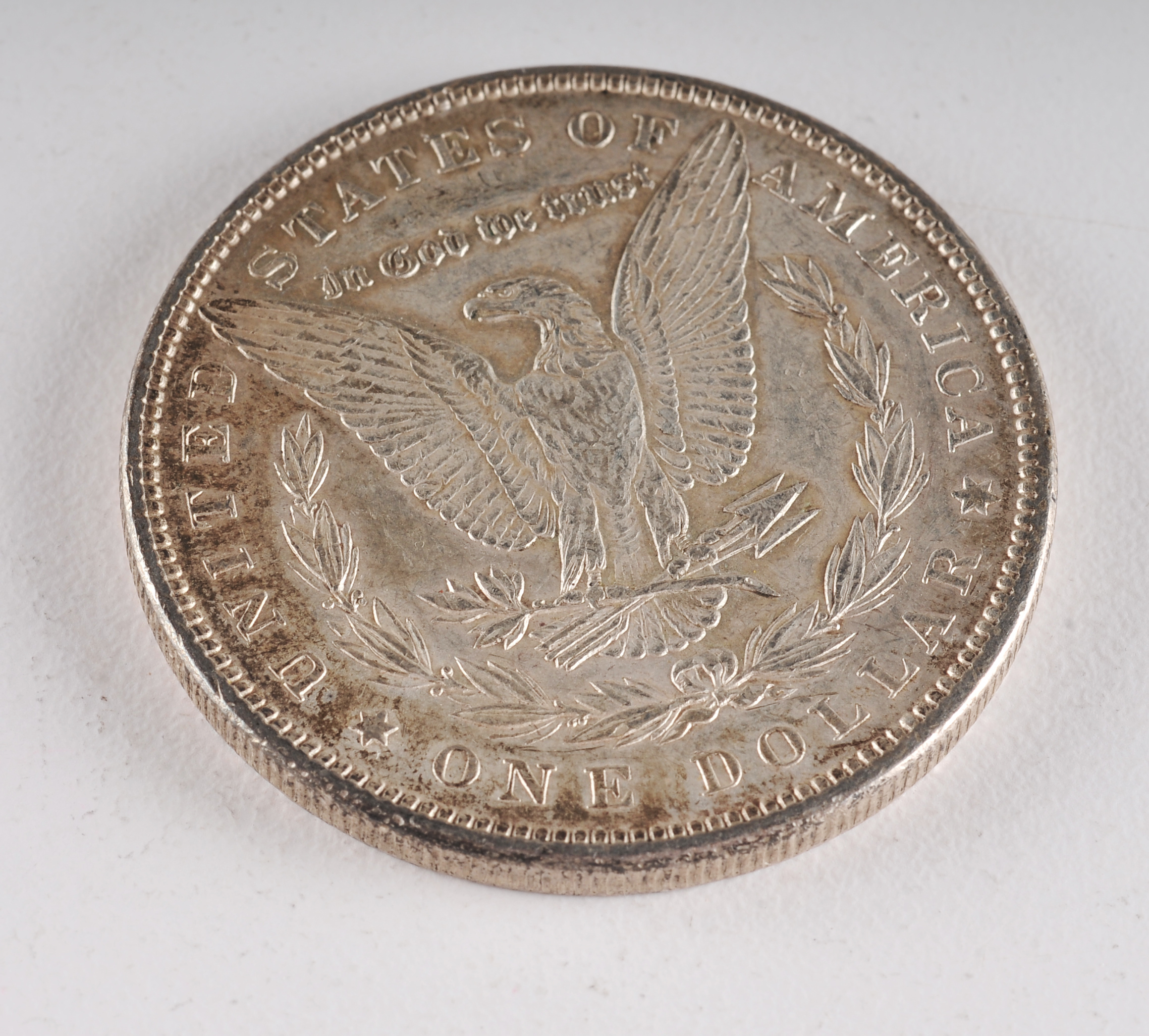1897 Morgan silver dollar
