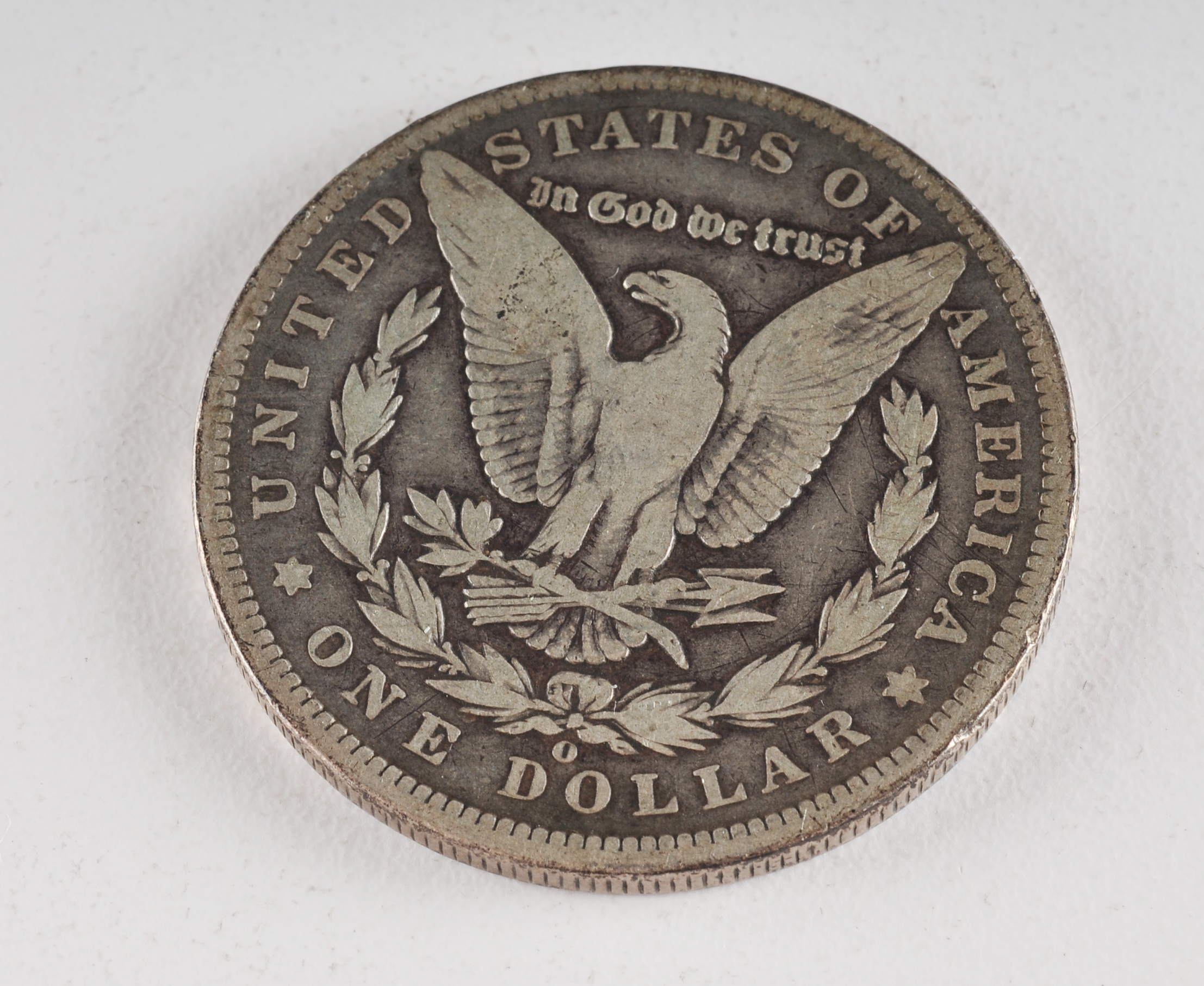 1894 O Morgan silver dollar